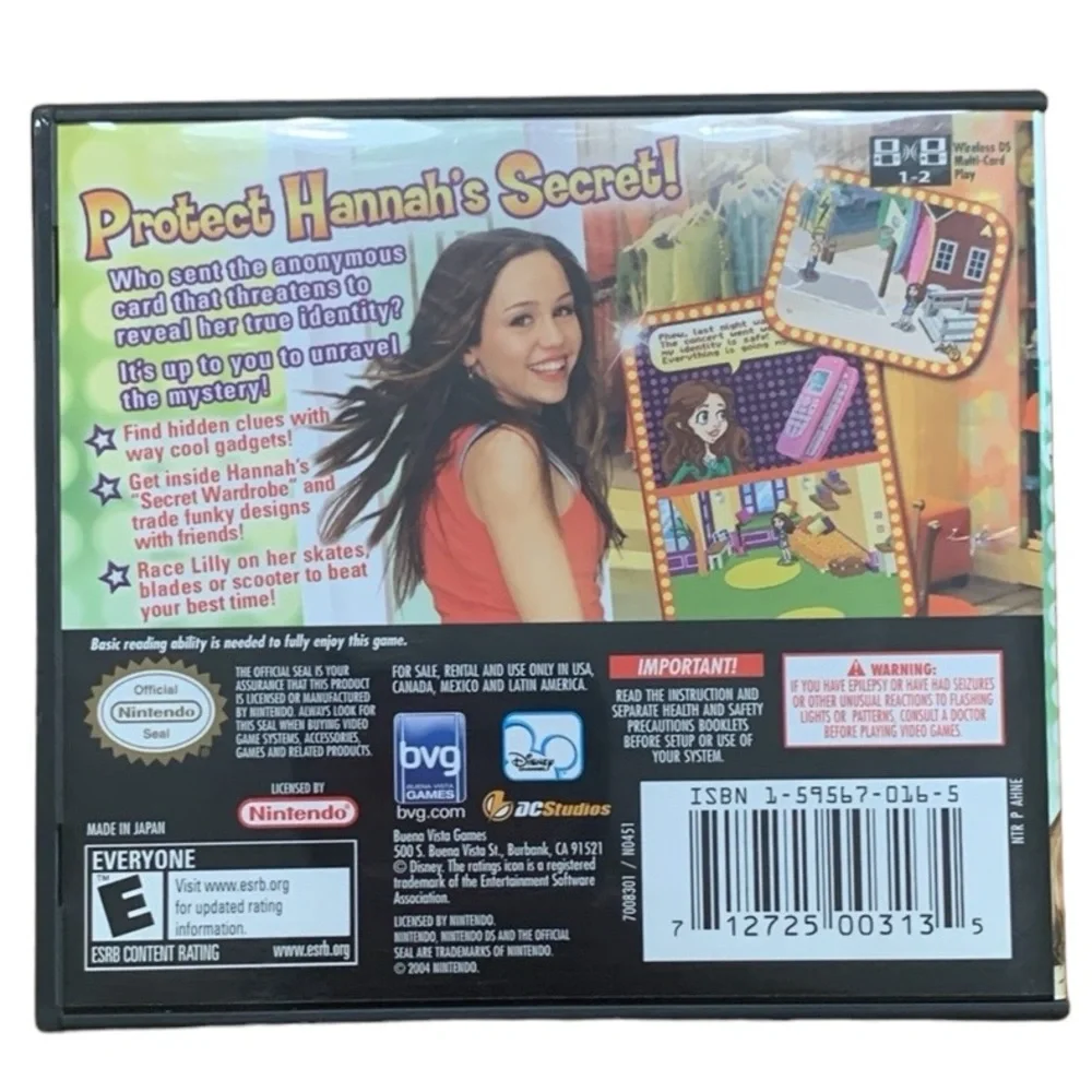 Nintendo DS Game | Hannah Montana